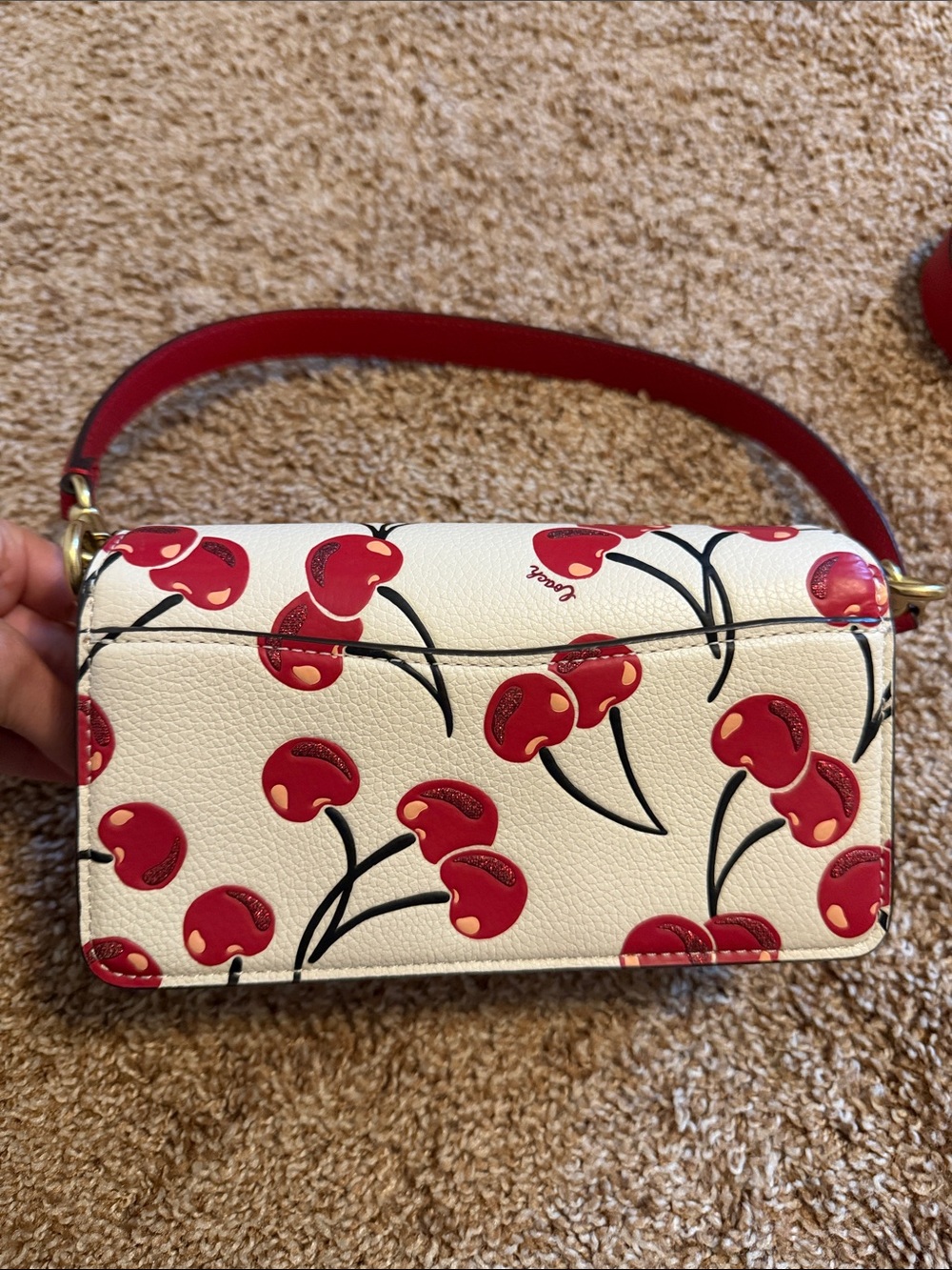 Coach Tabby 20 cherry print - Picture 3 of 3